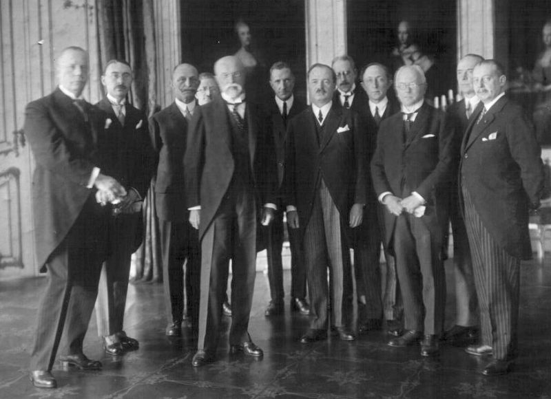 Prezident T.G. Masaryk a zakládající členové