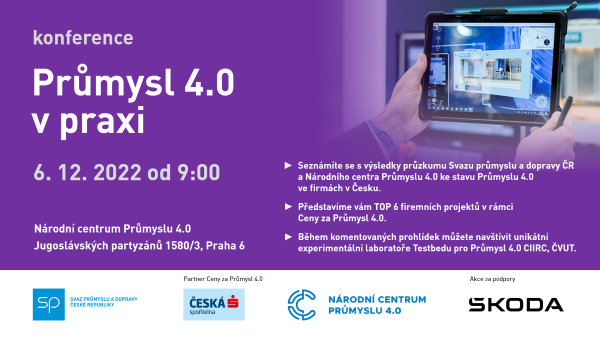 Pozvanka Konference Prumysl 4.0 v praxi 2022 email