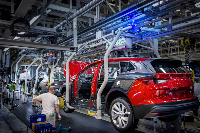 Skoda magic eye production line