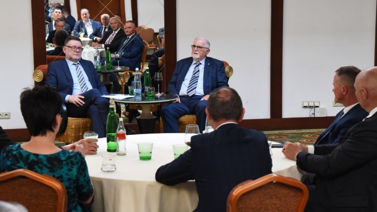 Klub SP ČR s ministrem financí Zbyňkem Stanjurou 2022
