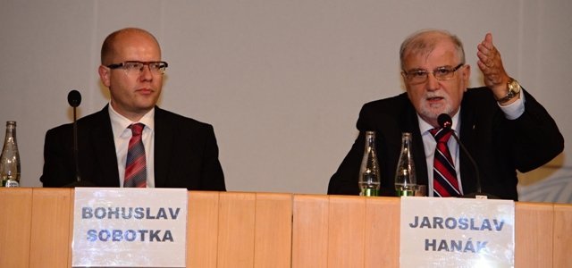 Bohuslav Sobotka a Jaroslav Hanák