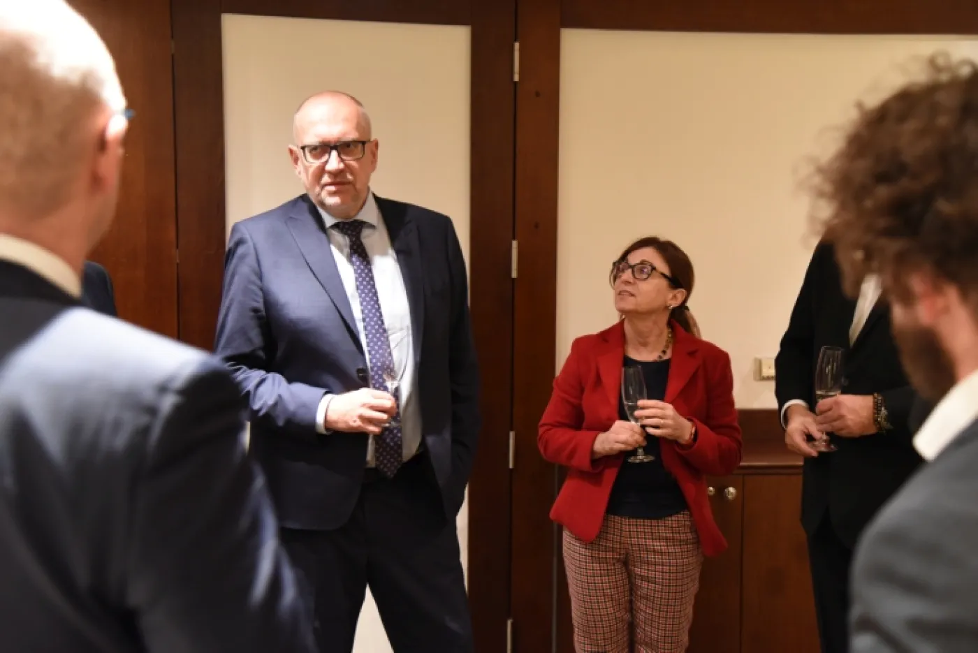 Klub SP ČR s ministrem školství Mikulášem Bekem