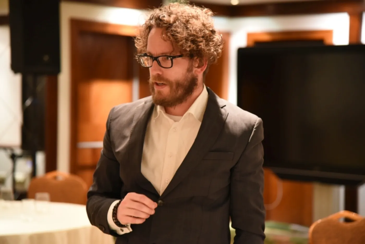 Klub SP ČR s ministrem školství Mikulášem Bekem