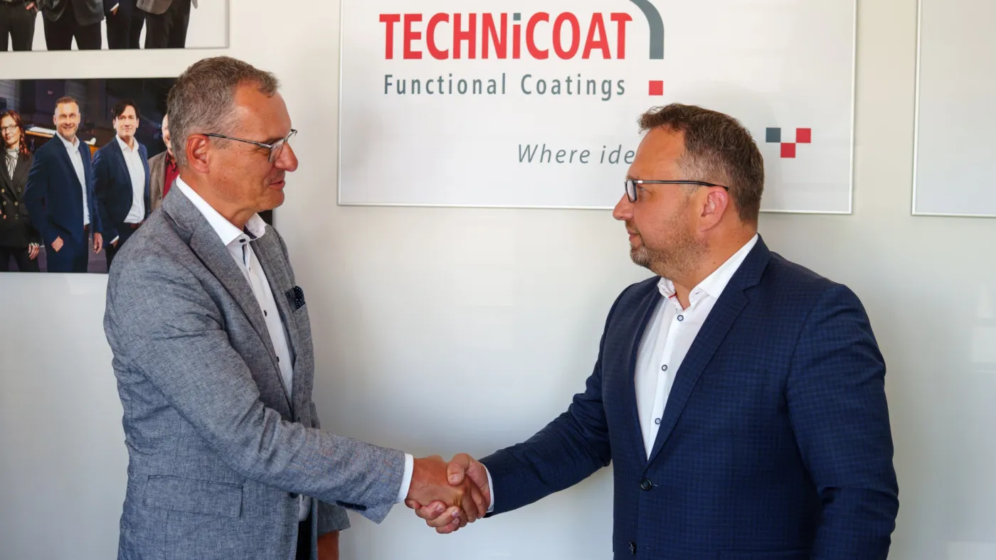 Martin Kortus - ředitel Technicoatu, Marian Jurečka - vicepremiér
